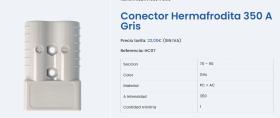 MAI HC07 - CONECTOR HERMAFRODITA 350A GRIS