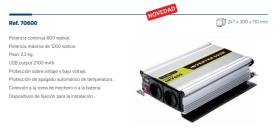 Tecnocem 70600 - CONVERTIDOR DE CORRIENTE 600W