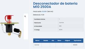 MAI TC10 - DESCONECTADOR DE BATERIA M10 2500A