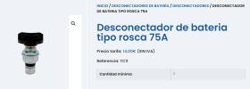 MAI TC11 - DESCONECTADOR BATERIA TIPO ROSCA 75A