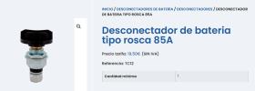 MAI TC12 - DESCONECTADOR BATERIA TIPO ROSCA 85A