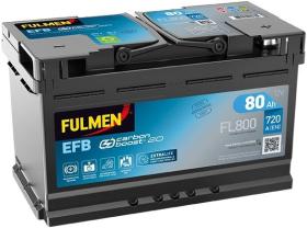 Fulmen FL800 - *NETO* BTR. FULMEN EFB 80AH 800A 315/175/190 +D