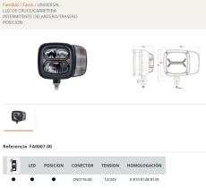 RINDE FA000700 - FARO DELANTERO LED IZQDO.(CRUCE,LAR