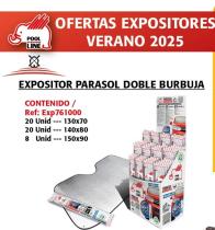 Pool Line EXP761000 - *NETO* EXPOSITOR 48UND ( 70CM-20UNID/80CM-20UNID/90CM-8UNID)