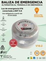 Amolux V16003 - LUZ EMERGENCIA V16  GEOLOCALIZADA CONEXIÓN DGT 3.0