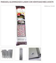 Pool Line 761452 - *NETO* PARASOL ALUMINIZADO LASER (L) CON VENTOSAS 145X70
