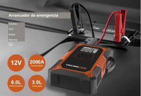 Tecnocem 4221 - ARRANCADOR 12V DE 2000A CON COMPRESOR DE AIRE