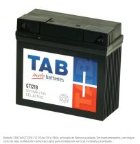 FAMILIA TAB GT1219 - BTR. TAB MOTO GEL 19AH 250A 185/80/170