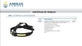 Amolux 8044 - LINTERNA FRONTAL SMD 350 LÚMENES
