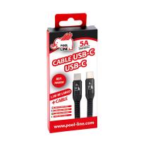 Pool Line 706050 - CABLE TLF TIPO C A TIPO C 5 AMP (LONG.1,UM) CARGA RAPIDA