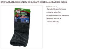 Pool Line 501716 - BAYETA MULTIUSOS QUALITY DOBLE CAPA POLIAMIDA POOL CLEAN