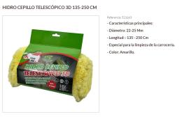 Pool Line 521663 - HIDRO CEPILLO TELESCÓPICO 3D 135-250 CM