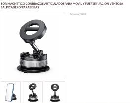 Pool Line 711045 - SOP. MAGNETICO CON BRAZOS ARTICULADOS Y VENTOSA